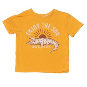 H&M - Sárga, krokodilos póló (98-104)