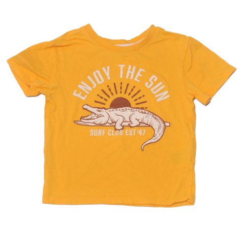 H&M - Sárga, krokodilos póló (98-104)