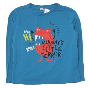 Coccodrillo - kék, szörnyes hosszú ujjú póló (116)