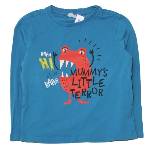 Coccodrillo - kék, szörnyes hosszú ujjú póló (116)