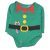F&F - Zöld, manós hosszú ujjú body (56-62)