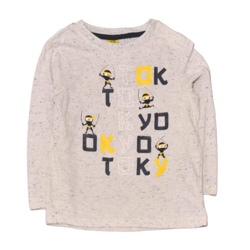 Szürke, nindzsás hosszú ujjú póló (104)