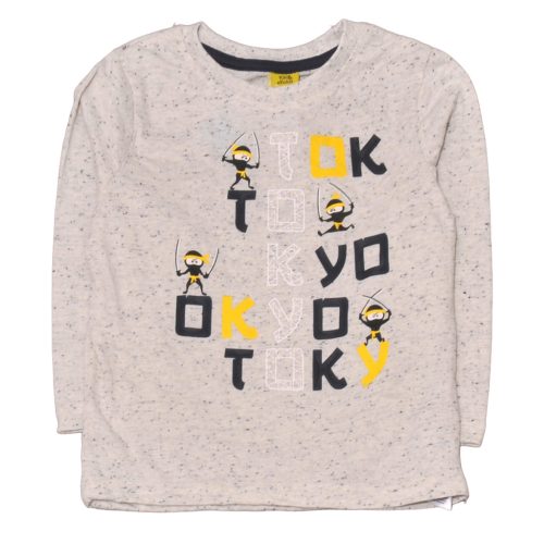 Szürke, nindzsás hosszú ujjú póló (104)