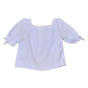 H&M - Kék-fehér csíkos felső (140)