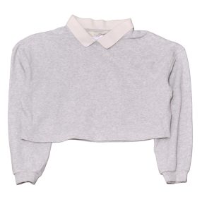 H&M - Szürke crop pulcsi (146-152)