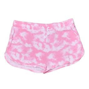 Rózsaszín, fehér rövidnadrág (146-152)