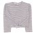 H&M - Kék-fehér csíkos crop felső (158-164)