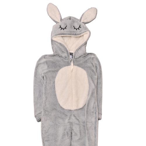 Szürke nyuszis jelmez/overál (110-116)