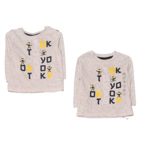 Szürke, nindzsás hosszú ujjú póló szett (92)