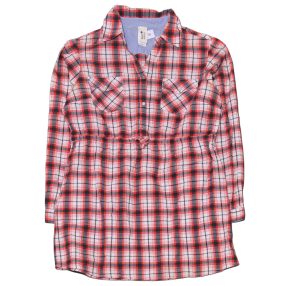C&A - Piros-fehér kockás ing-ruha (170-176)