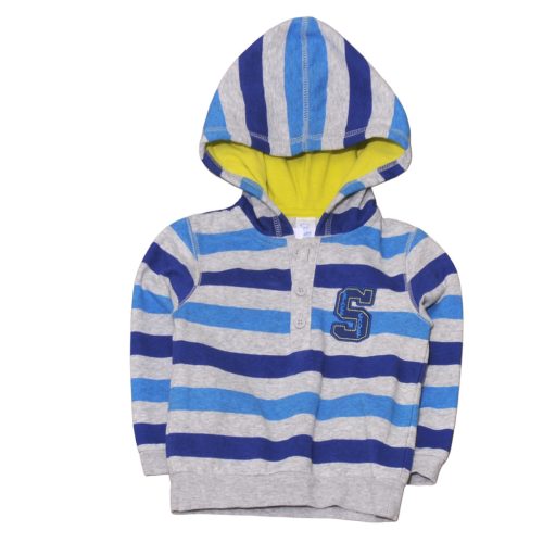 C&A - Kék-szürke csíkos pulóver (86)