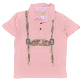 Rózsaszín galléros póló (110-116)