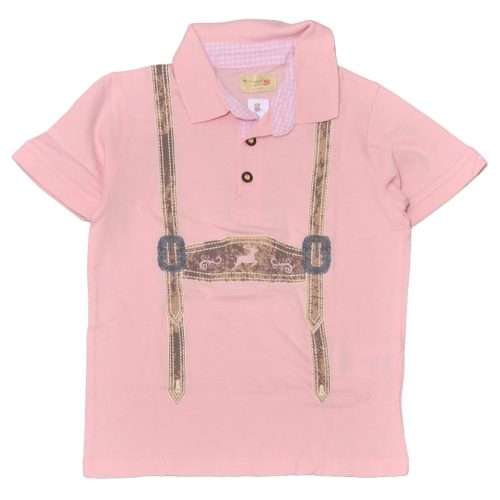 Rózsaszín galléros póló (110-116)