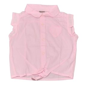 Rózsaszín ujjatlan felső (98-104)