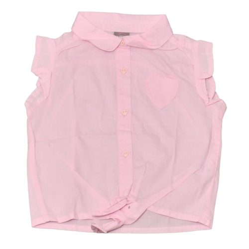 Rózsaszín ujjatlan felső (98-104)