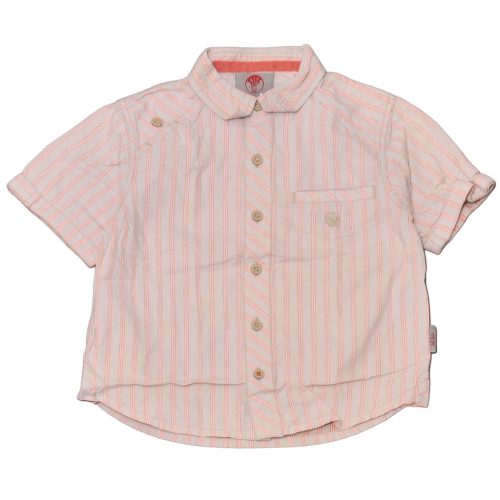 Drapp csíkos rövid ujjú ing (104-110)