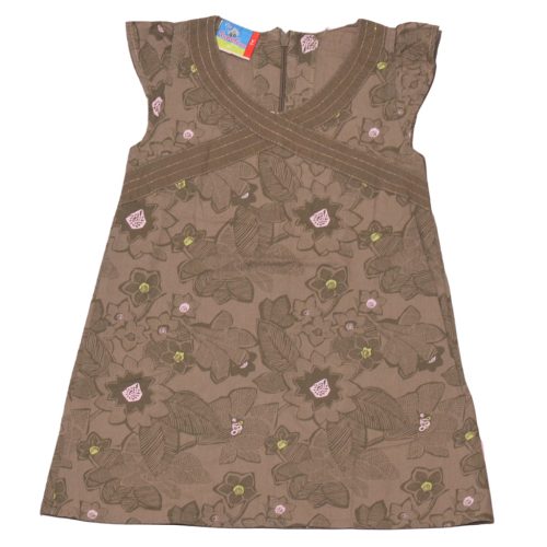 Khaki, virágmintás ruha (92)