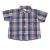 Kék kockás rövid ujjú ing (68)
