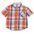 Narancssárga kockás rövid ujjú ing (110-116)