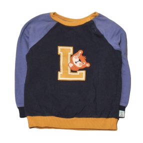 Kék, macis pulóver (86-92)