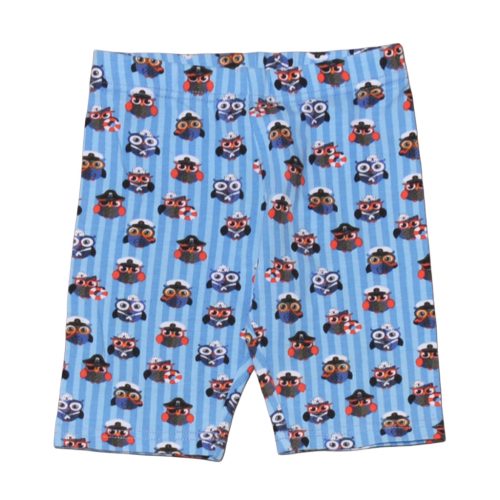 Kék csíkos, baglyos rövidnadrág (98-104)