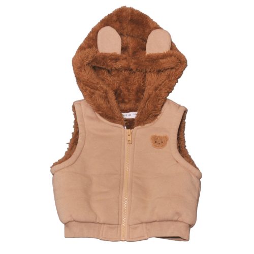 Barna, szőrmés mellény (68-74)