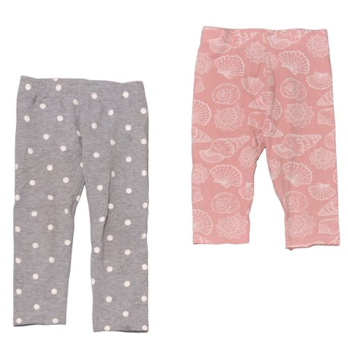 Vertbaudet - Szürke, rózsaszín leggings szett (104)