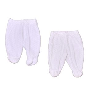 Fehér, pöttyös talpas nadrág szett (50)