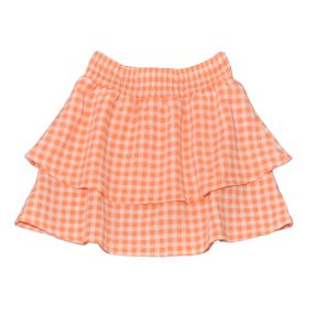 Narancs, fehér kockás szoknya (122)
