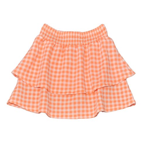 Narancs, fehér kockás szoknya (122)
