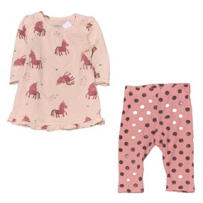 Name it - Rózsaszín ruha szett (56)