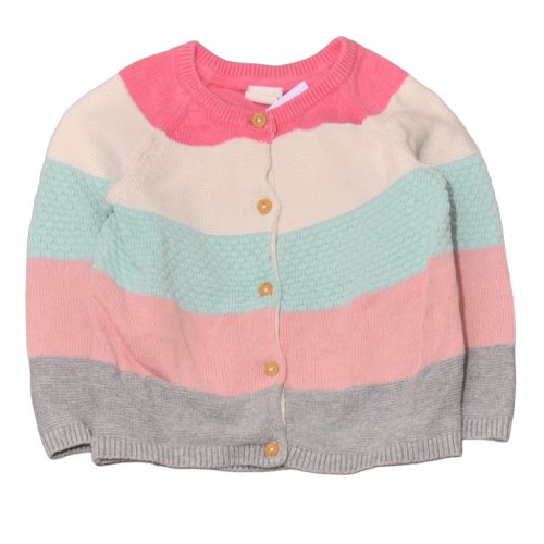 H&M - Színes csíkos kardigán (86)