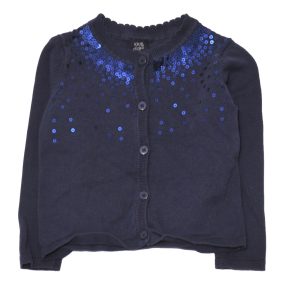 Kék, flitteres kardigán (104)