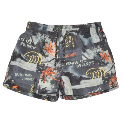 Zöld, mintás fürdőnadrág (140)