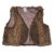 Barna szőrmés mellény (110)
