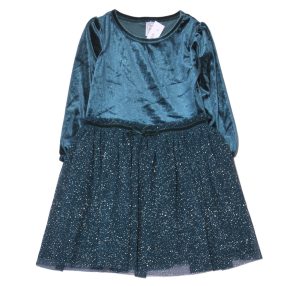 Zöld, csillogós alkalmi ruha (104)