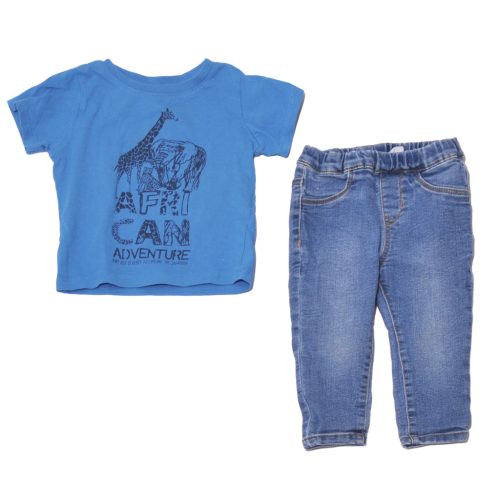 H&M - Kék ruha szett (80)