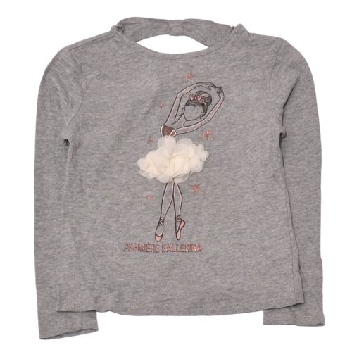 Terranova - Szürke, balerinás hosszú ujjú felső (116-122)