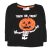 Fekete, Halloween hosszú ujjú felső (92-98)