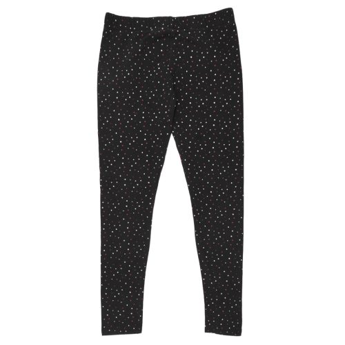 Fekete, pöttyös leggings (152)