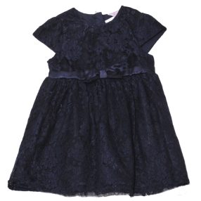 Kék, csipkés alkalmi ruha (98)