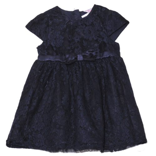 Kék, csipkés alkalmi ruha (98)