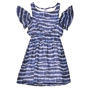Kék-fehér csíkos ruha (134-140)