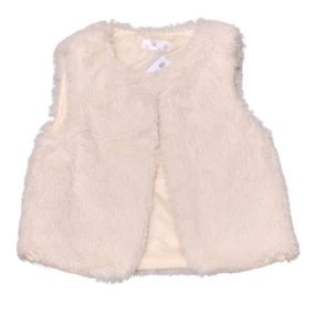 Fehér szőrmés mellény (104)