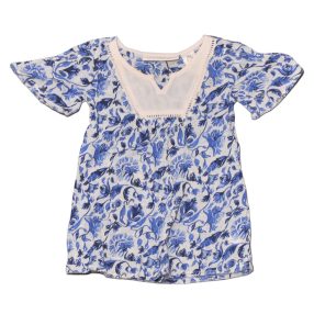 H&M - Kék, fehér mintás ruha (92)