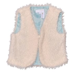 Vögele - Fehér szőrmés mellény (110)