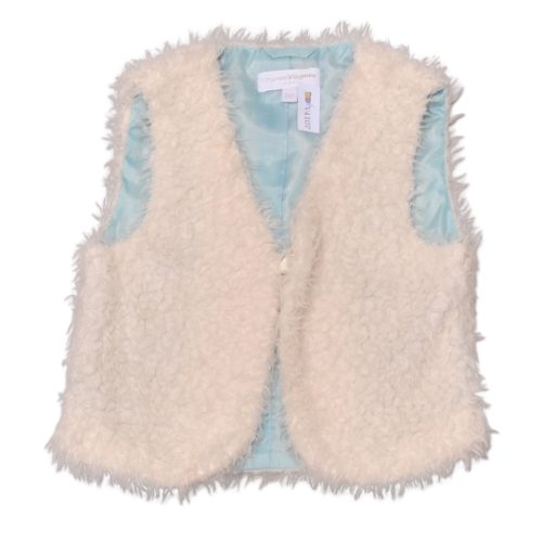 Vögele - Fehér szőrmés mellény (110)