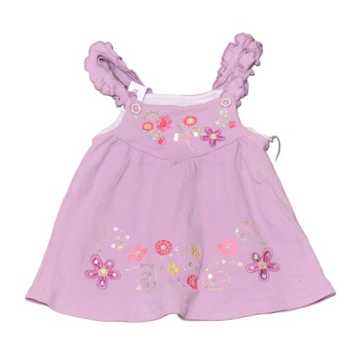 Lila, hímzett felső/tunika (68-74*)