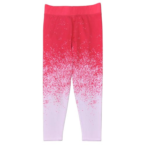 Pink, fehér leggings (134-140)
