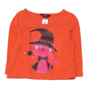    George -  narancssárga, Halloween-os  hosszú ujjú póló ( 74-80)